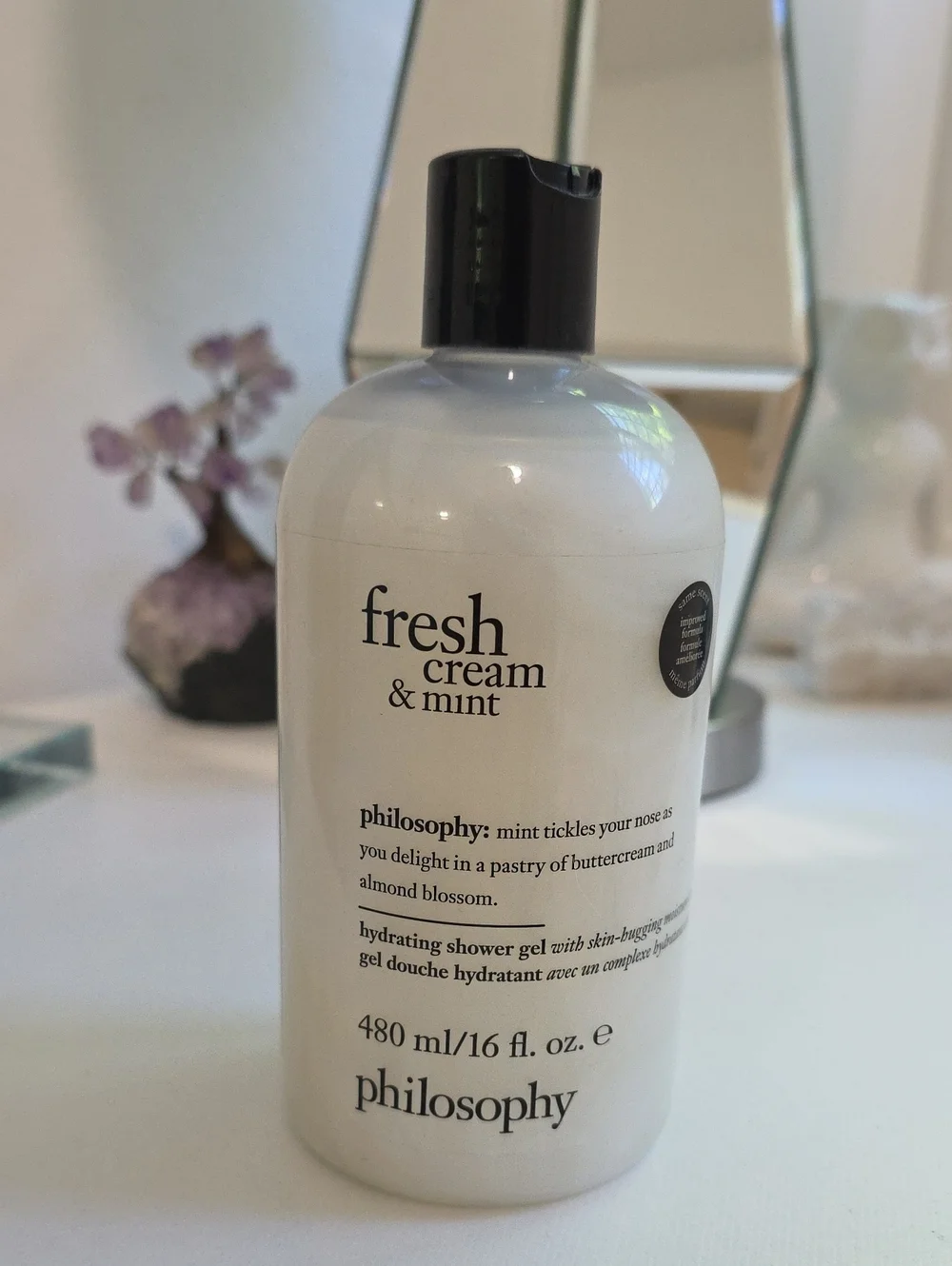 NEW Philosophy Fresh Cream & Mint Shampoo Shower Gel & Bubble Bath 16 oz.